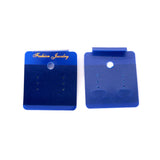 100pcs/lot Royal Plastic & Velvet Earrings Display Cards 4.5x5cm