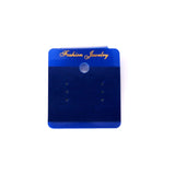 100pcs/lot Royal Plastic & Velvet Earrings Display Cards 4.5x5cm