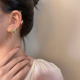 Exaggerated Butterfly Wing Ear Bone Clips for Girls Party Jewelry