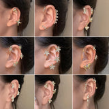 Exaggerated Butterfly Wing Ear Bone Clips for Girls Party Jewelry
