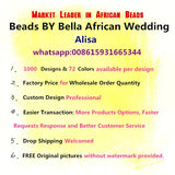 Nigerian African Style Bridal Brooch Colorful Crystal Beads Flower Brooch