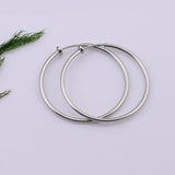 Painless 60MM Round Clip-On Earrings for Women