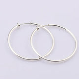 Painless 60MM Round Clip-On Earrings for Women