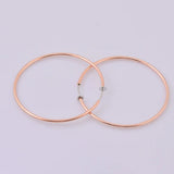 Painless 60MM Round Clip-On Earrings for Women