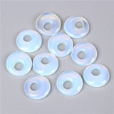 Nostalgic 18mm Rose Pink Quartz Opal Lapis Chakra Pendants