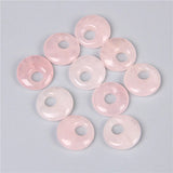 Nostalgic 18mm Rose Pink Quartz Opal Lapis Chakra Pendants