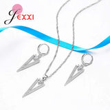 Crystal Necklace Earring 925 Silver CZ Jewelry Set
