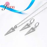 Crystal Necklace Earring 925 Silver CZ Jewelry Set