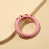 Indian Bangles Bracelet for Women Acrylic Colorful Resin Charms Crystal Girls