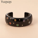 Indian Bangles Bracelet for Women Acrylic Colorful Resin Charms Crystal Girls