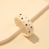 Indian Bangles Bracelet for Women Acrylic Colorful Resin Charms Crystal Girls