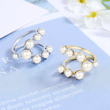Pearl Rings 925 Silver Jewelry for Women Wedding Engagement