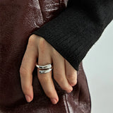 Vintage Brass Vacuum Plating 18K Wedding Engagement Rings