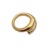 Vintage Brass Vacuum Plating 18K Wedding Engagement Rings