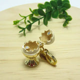 Egg Charms Handbag Zipper Key Chains Necklace Jewelry Gift