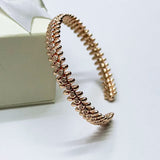 C-shaped Bullet Zircon Bracelet Gift For Women