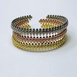 C-shaped Bullet Zircon Bracelet Gift For Women