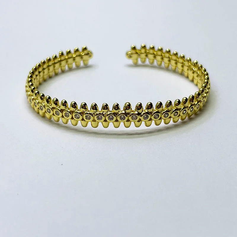 C-shaped Bullet Zircon Bracelet Gift For Women
