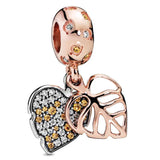 925 Silver Family Heritage Tree of Life Pendant Beads for DIY Bracelet