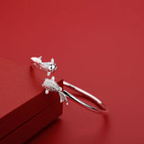 Sterling Silver Goldfish Bracelets for Women, Party Wedding Jewelry