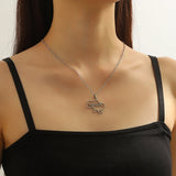 Ukraine Map Pendant Necklace Silver Choker Stainless Steel Jewelry Sets