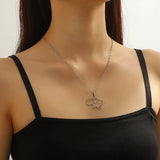 Ukraine Map Pendant Necklace Silver Choker Stainless Steel Jewelry Sets