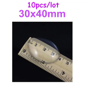 Clear Transparent Glass Cameos Cabochons For Pendant DIY (K00544)