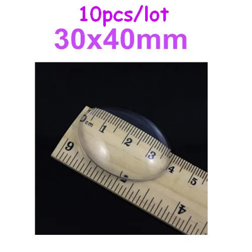 Clear Transparent Glass Cameos Cabochons For Pendant DIY (K00544)