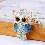 Owl Keychain Charm Pendant Handbag Purse Key Ring Women Ornament Car Key Chain