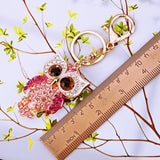 Owl Keychain Charm Pendant Handbag Purse Key Ring Women Ornament Car Key Chain
