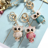 Owl Keychain Charm Pendant Handbag Purse Key Ring Women Ornament Car Key Chain