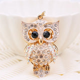Owl Keychain Charm Pendant Handbag Purse Key Ring Women Ornament Car Key Chain