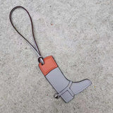 Horse Boots PU Leather Keychain for Women