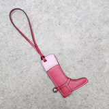 Horse Boots PU Leather Keychain for Women