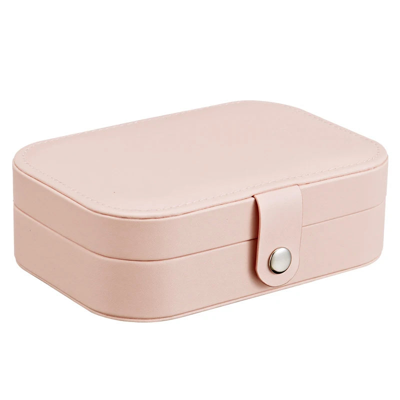 PU Leather Jewelry Organizer Travel Portable Jewelry Storage Box