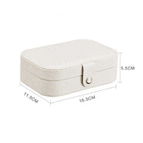 PU Leather Jewelry Organizer Travel Portable Jewelry Storage Box