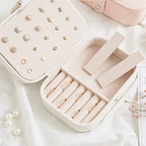 PU Leather Jewelry Organizer Travel Portable Jewelry Storage Box