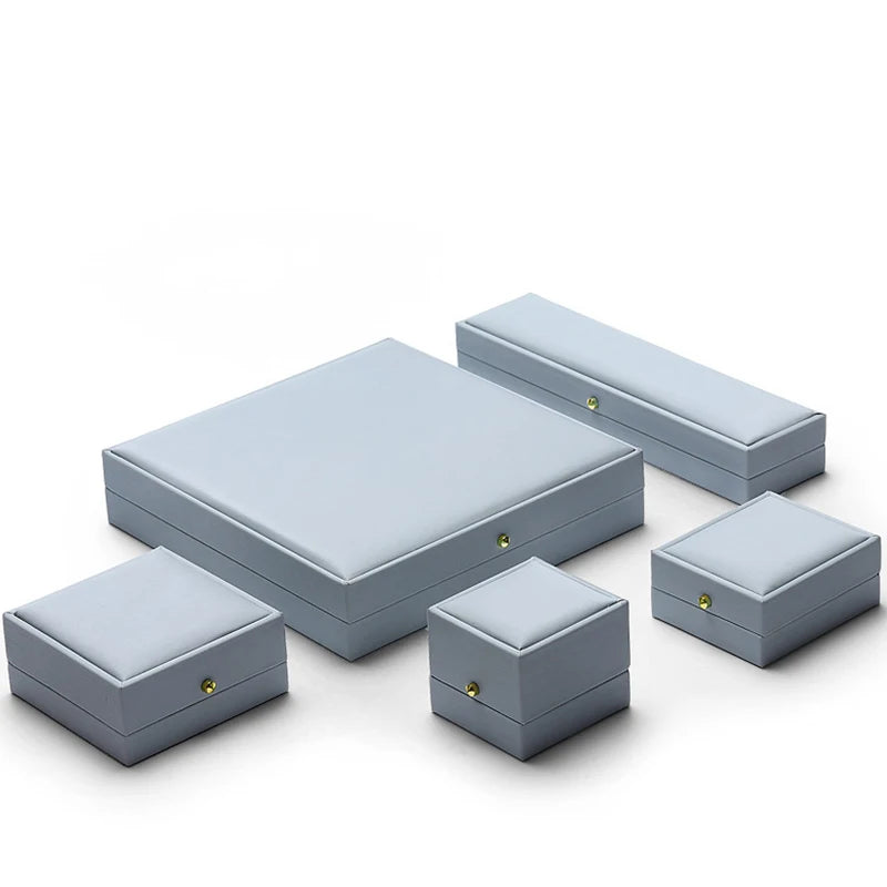 PU Leather Jewelry Box Organizer Portable Wedding Gift Packaging