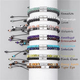 Pair Couple Beads Bracelets Natural Stone Charm Bracelet Lover Friends Bangle
