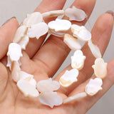 Hand of Fatima Shell Beads for DIY Jewelry Making