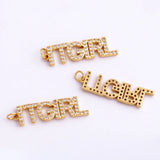18K CZ Zircon Charm Focal Pendant Necklace Accessorie