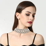 Peacock Necklace Crystal Choker Wedding Prom Bridal Necklaces