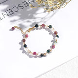 Pearl Bracelet 925 Silver with Created Crystal Gemstone Hand Accessories