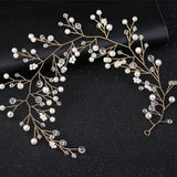 Bridal Crystal Leaves Headbands Wedding Hair Accessory
