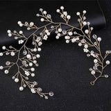 Bridal Crystal Leaves Headbands Wedding Hair Accessory