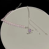 Planet Tassel Pendant Pearl Choker Necklace