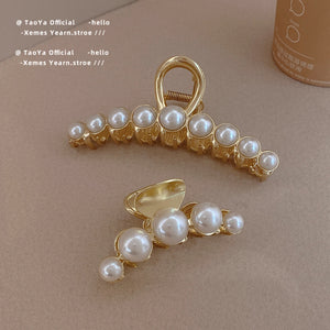 Pearl Clip Headdress Lady Curling Clip Jewelry Accessories For Women