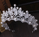 Crystal Rhinestone Bridal Tiara Silver Plated Hair Jewelry