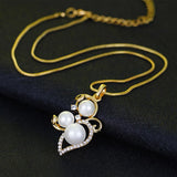 Pearl Drop Crystal Women's Jewelry Set Anniversary Bridal Engagement