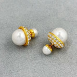 Zircon Pearl Earrings Classic Jewelry for Women
